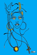 Blue And Gold Jewl - Rapper - Poster | Canvas Wall Art Print