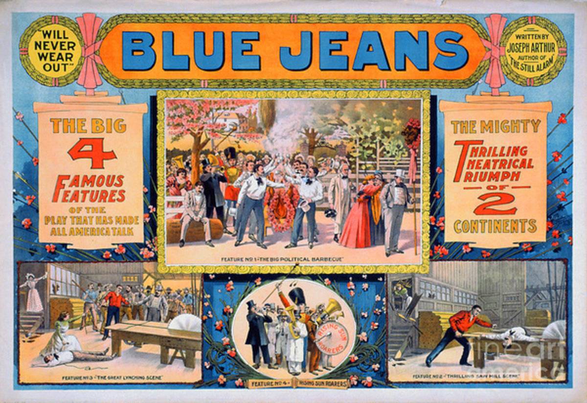 Blue Jeans Will Never Wear Out - Poster | Canvas Wall Art Print