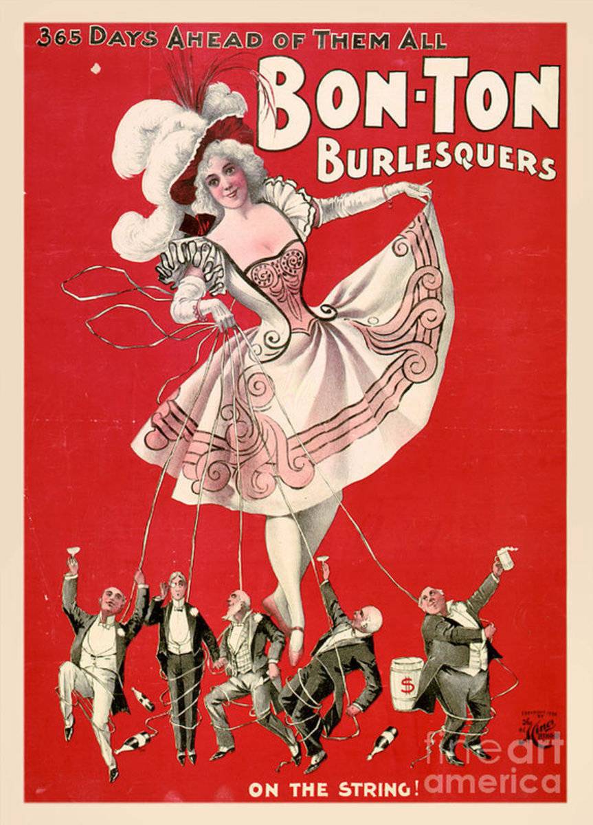 Bon Ton Burlesquers 365 Days Ahead Of Them All - Poster | Canvas Wall Art Print