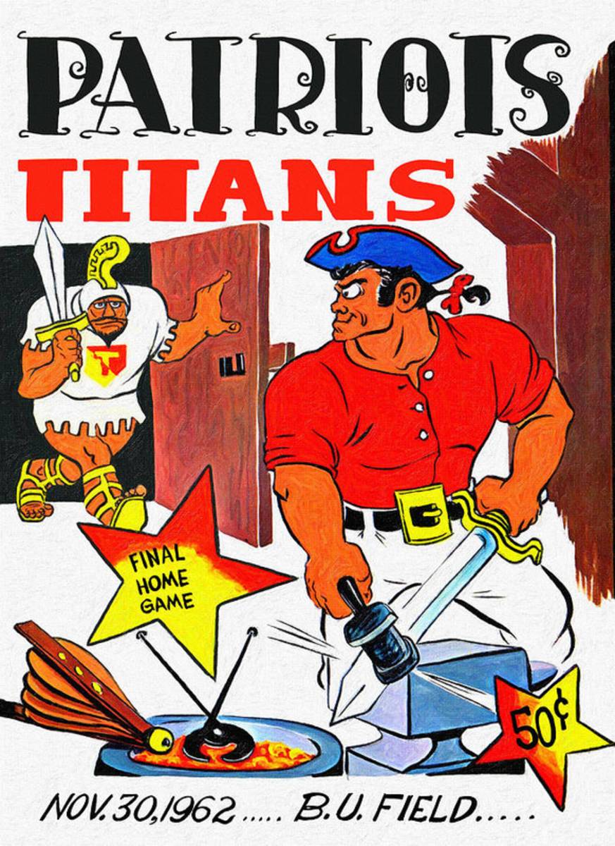 Boston Patriots 1962 Program - Poster | Canvas Wall Art Print