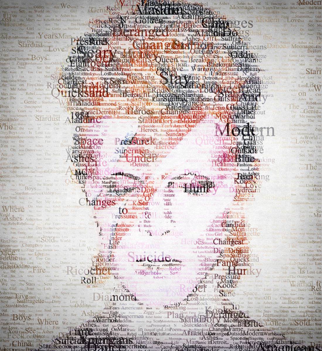 Bowie Typo - Poster | Canvas Wall Art Print