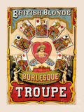 British Blonde Burlesque Troupe - Poster | Canvas Wall Art Print