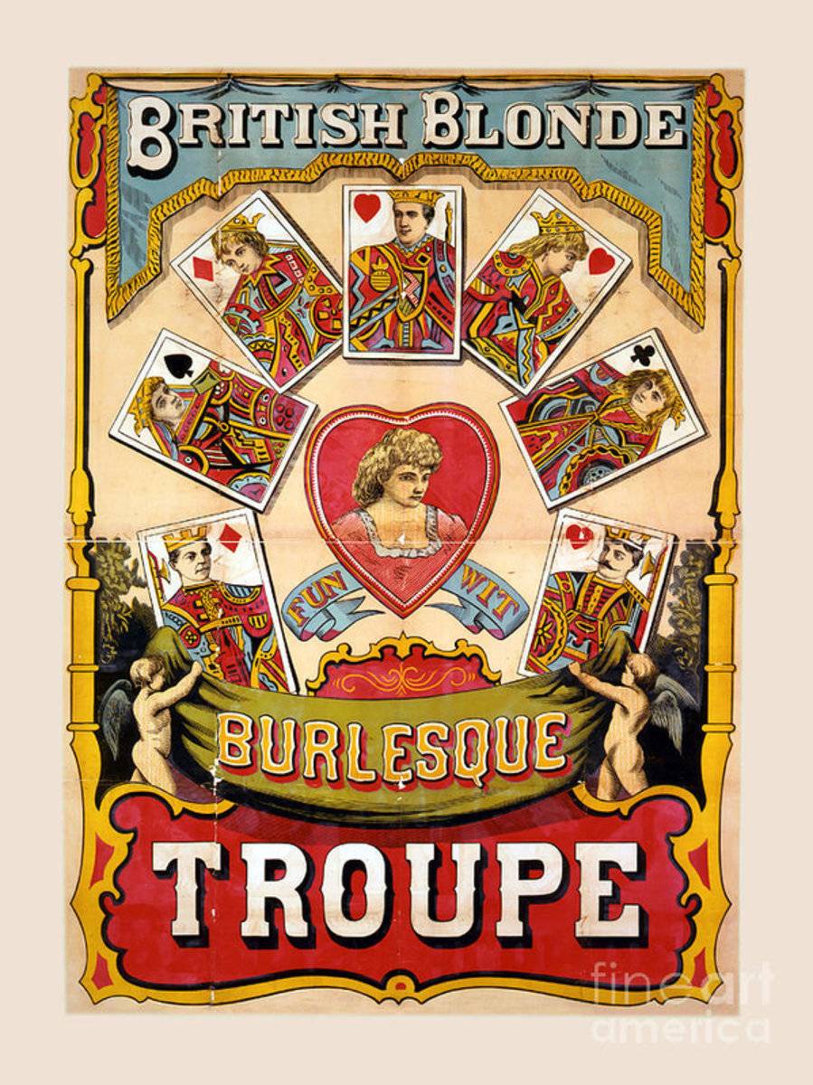 British Blonde Burlesque Troupe - Poster | Canvas Wall Art Print
