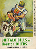 Buffalo Bills Vintage Program - Poster | Canvas Wall Art Print