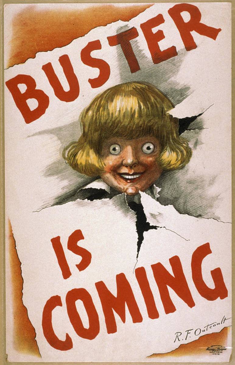 Buster Is Coming - Poster | Canvas Wall Art Print