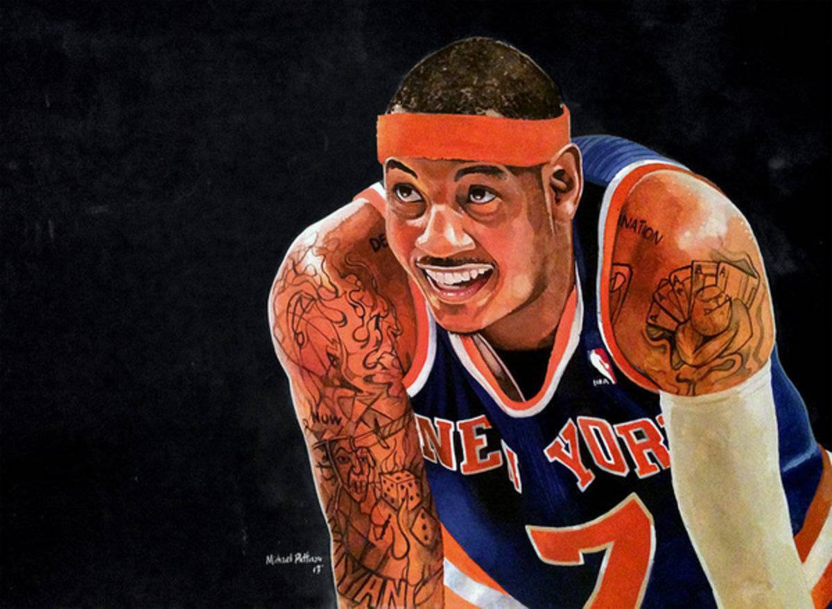 Carmelo Anthony - New York Knicks - Poster | Canvas Wall Art Print