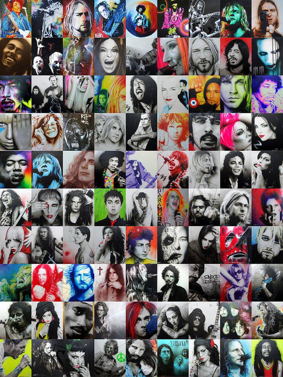 Ccart Mosaic - Series I - Rapper - Poster | Canvas Wall Art Print