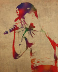 Chance The Rapper Watercolor Portrait - Rapper - Poster | Canvas Wall Art Print