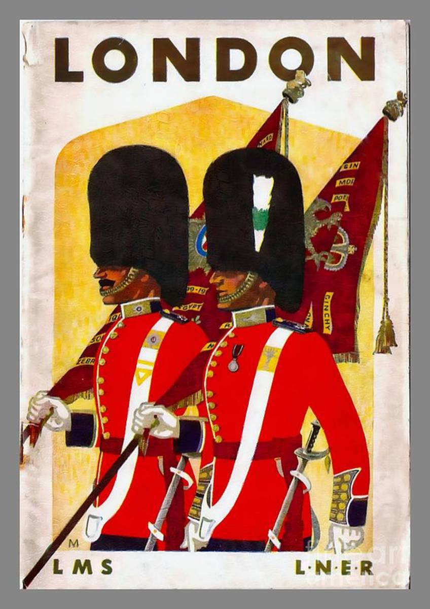 Changing The Guard London - 1937 - Poster | Canvas Wall Art Print