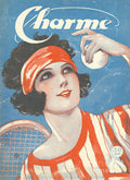 Charm 1924 1920S Usa Tennis Magazines - Poster | Canvas Wall Art Print