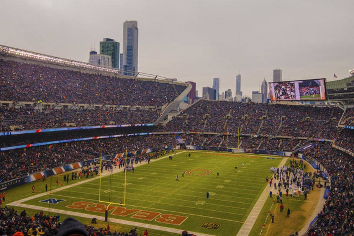 Chicago Bears Soldier Field 7759 - Poster | Canvas Wall Art Print