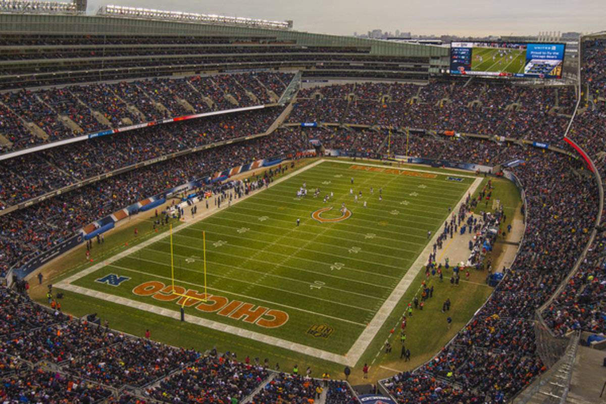 Chicago Bears Soldier Field 7795 - Poster | Canvas Wall Art Print