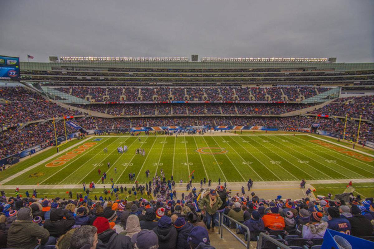 Chicago Bears Soldier Field 7818 - Poster | Canvas Wall Art Print