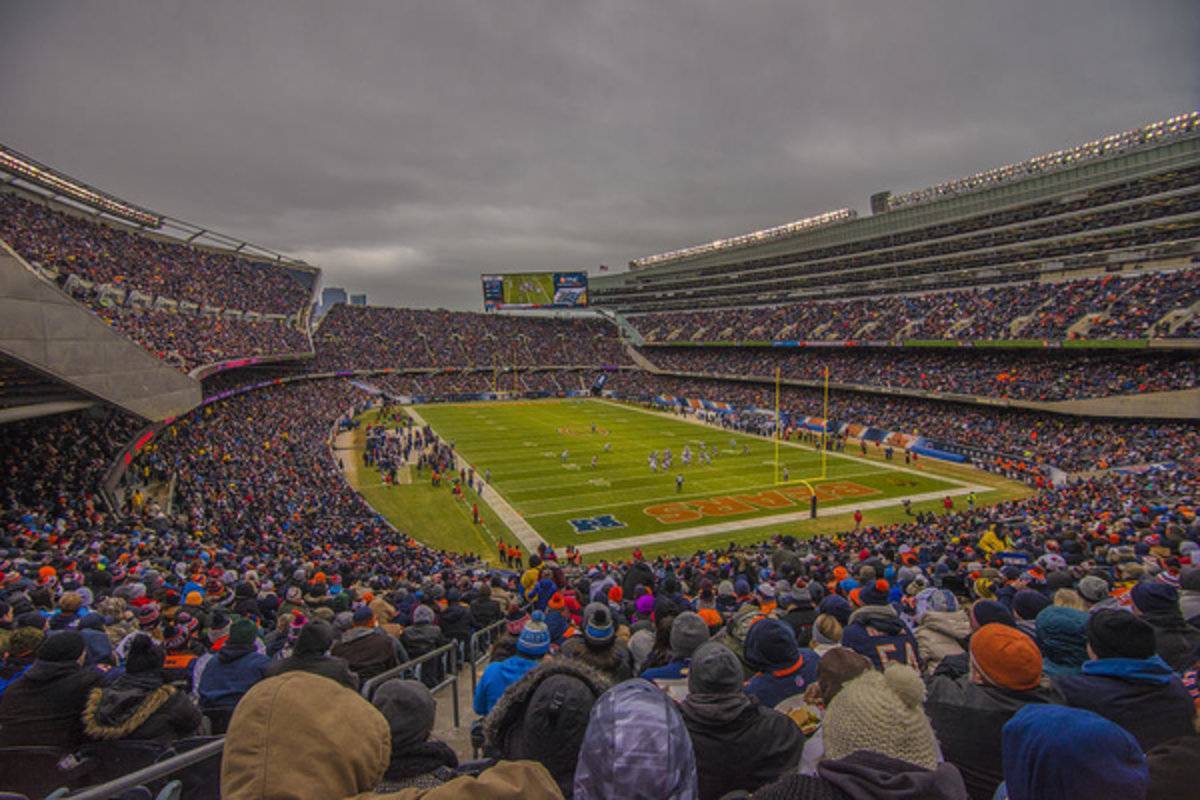 Chicago Bears Soldier Field 7837 - Poster | Canvas Wall Art Print