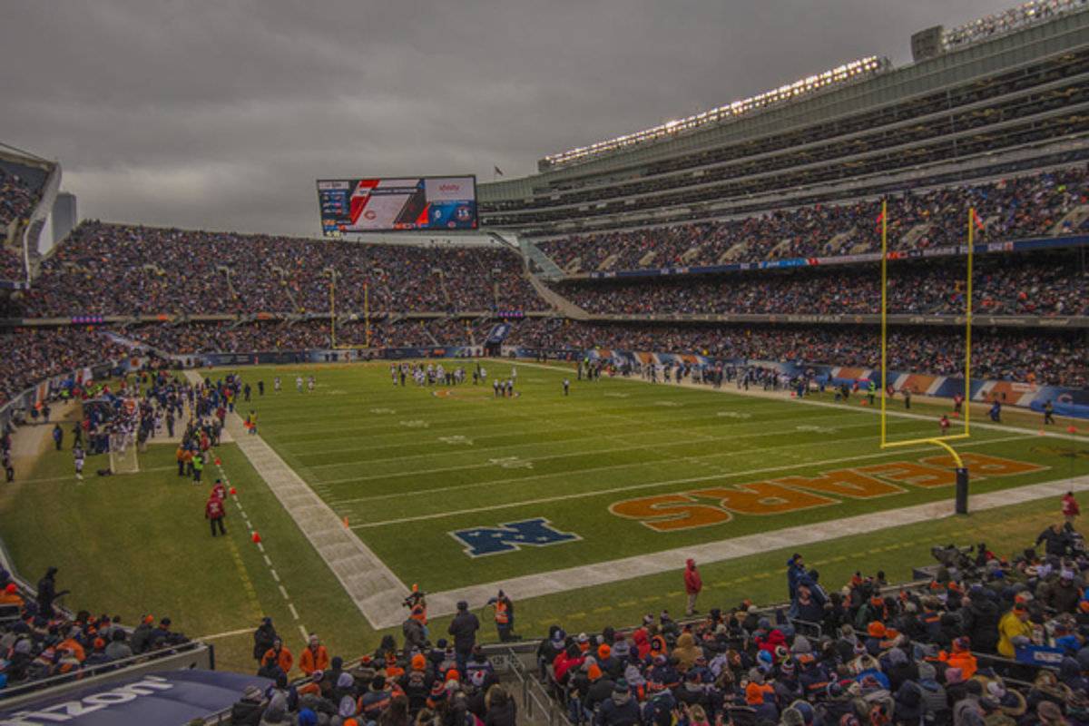 Chicago Bears Soldier Field 7848 - Poster | Canvas Wall Art Print