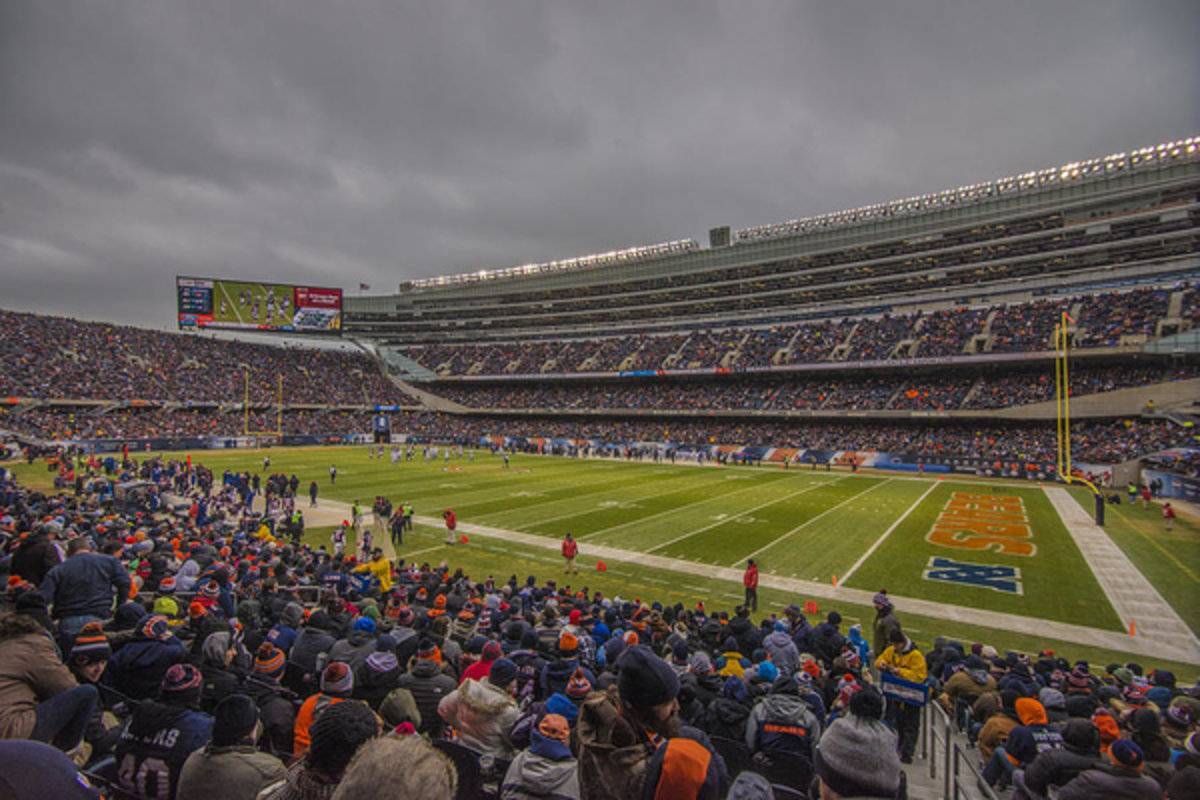 Chicago Bears Soldier Field 7858 - Poster | Canvas Wall Art Print