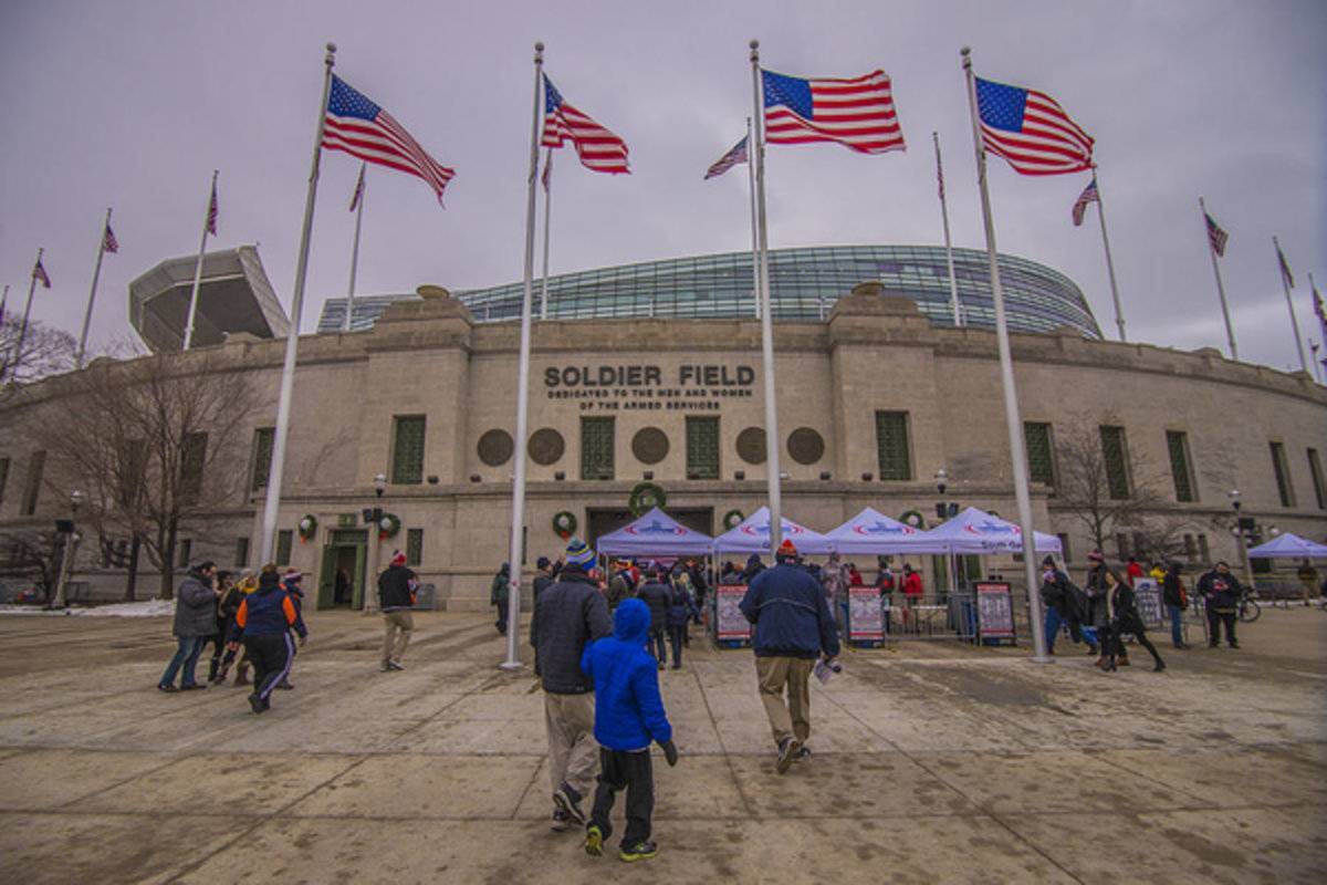 Chicago Bears Soldier Field 7861 - Poster | Canvas Wall Art Print