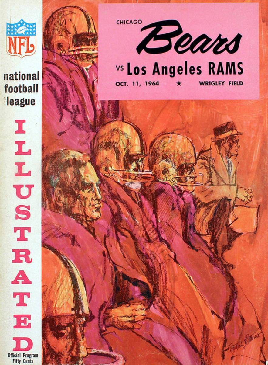 Chicago Bears Vintage Program 2 - Poster | Canvas Wall Art Print