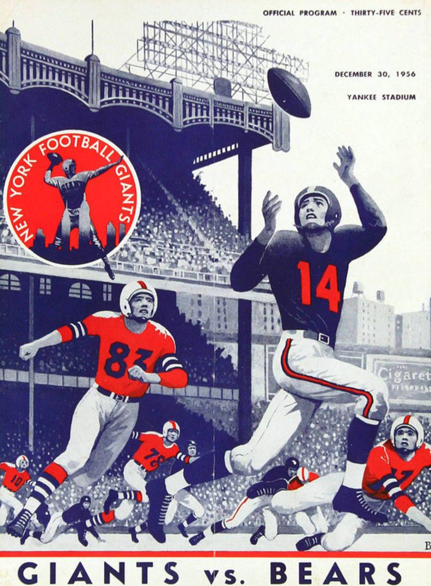 Chicago Bears Vintage Program - Poster | Canvas Wall Art Print