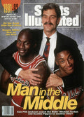Chicago Bulls Coach Phil Jackson, Michael Jordan, And Sports Illustrated Cover - Poster | Canvas Wall Art Print