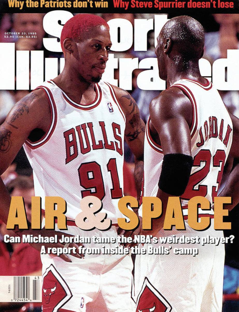 Chicago Bulls Dennis Rodman And Michael Jordan Sports Illustrated Cover - Poster | Canvas Wall Art Print