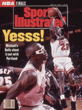 Chicago Bulls Michael Jordan, 1992 Nba Finals Sports Illustrated Cover - Poster | Canvas Wall Art Print