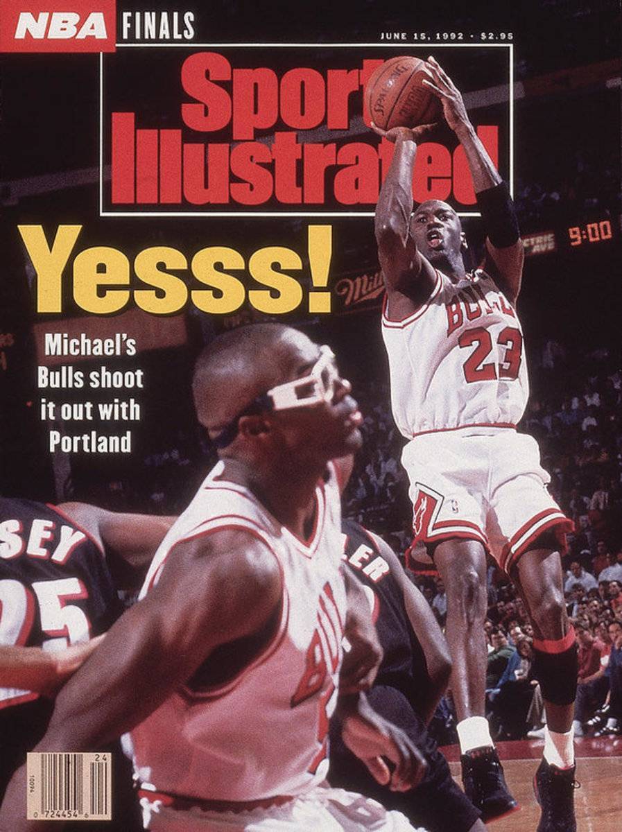 Chicago Bulls Michael Jordan, 1992 Nba Finals Sports Illustrated Cover - Poster | Canvas Wall Art Print