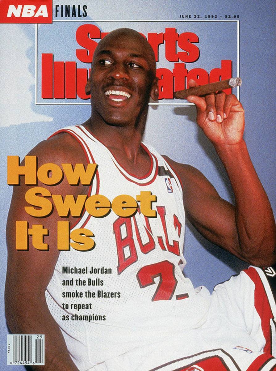 Chicago Bulls Michael Jordan, 1992 Nba Finals Sports Illustrated Cover - Poster | Canvas Wall Art Print