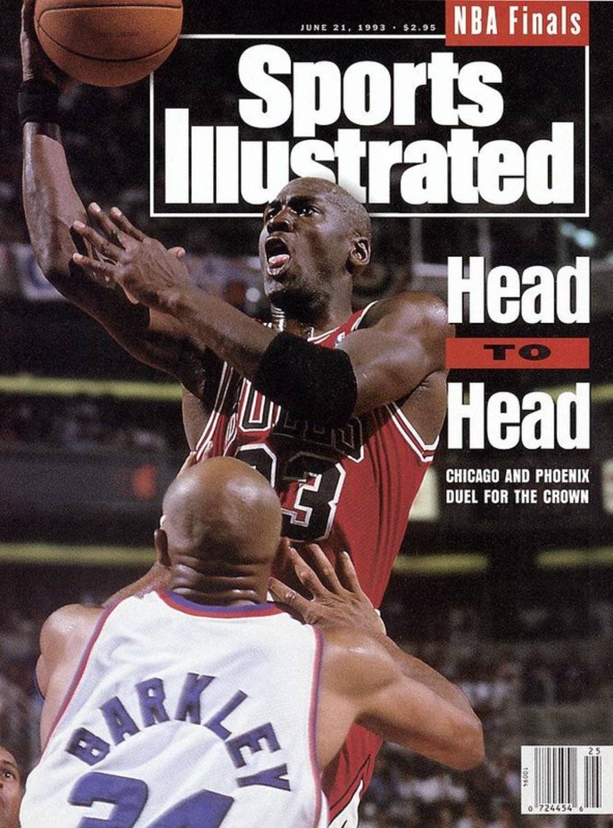 Chicago Bulls Michael Jordan, 1993 Nba Finals Sports Illustrated Cover - Poster | Canvas Wall Art Print
