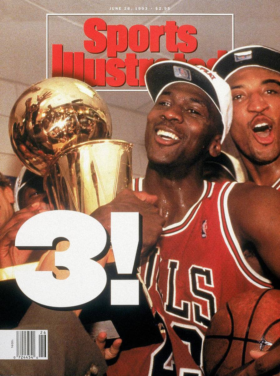 Chicago Bulls Michael Jordan, 1993 Nba Finals Sports Illustrated Cover - Poster | Canvas Wall Art Print