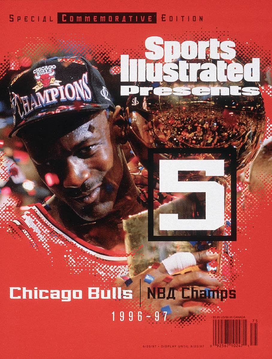 Chicago Bulls Michael Jordan, 1997 Nba Champions Sports Illustrated Cover - Poster | Canvas Wall Art Print