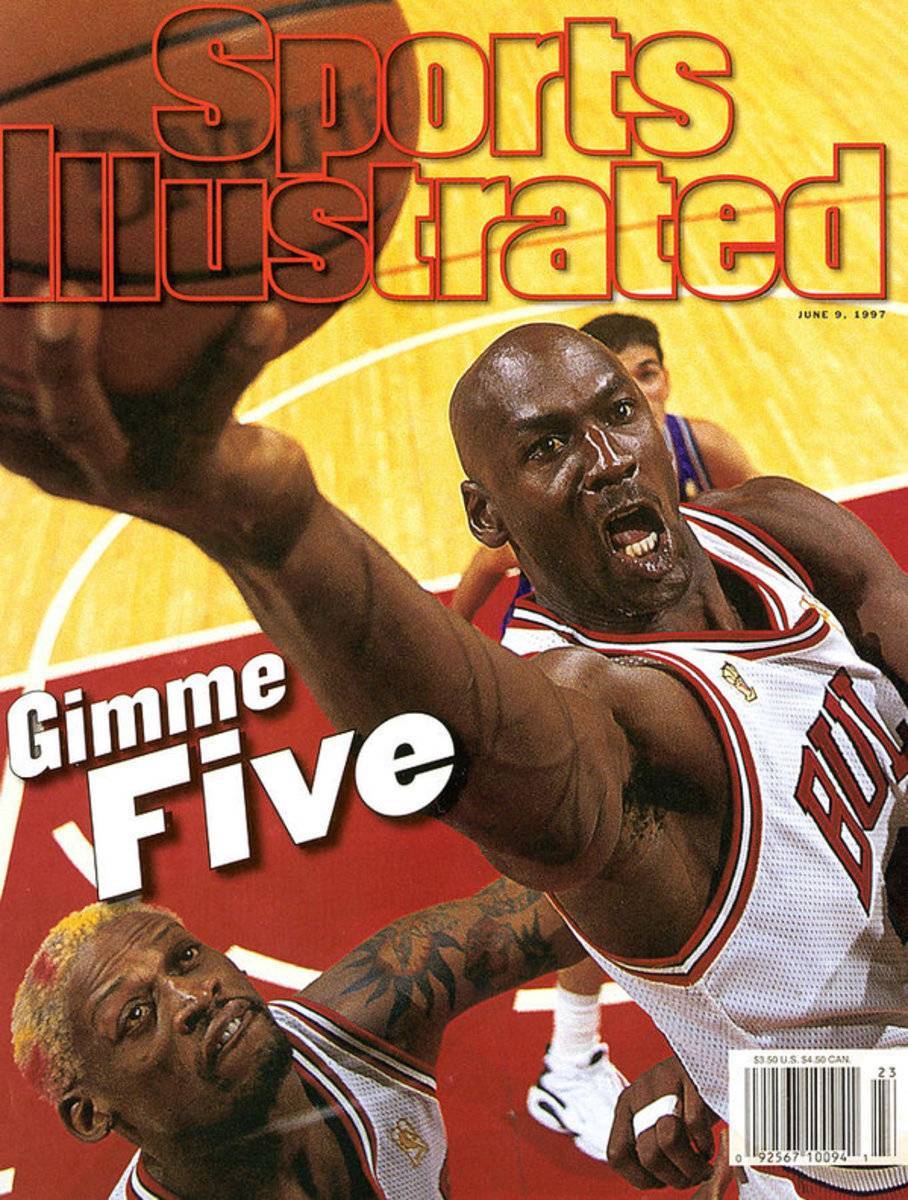 Chicago Bulls Michael Jordan, 1997 Nba Finals Sports Illustrated Cover - Poster | Canvas Wall Art Print