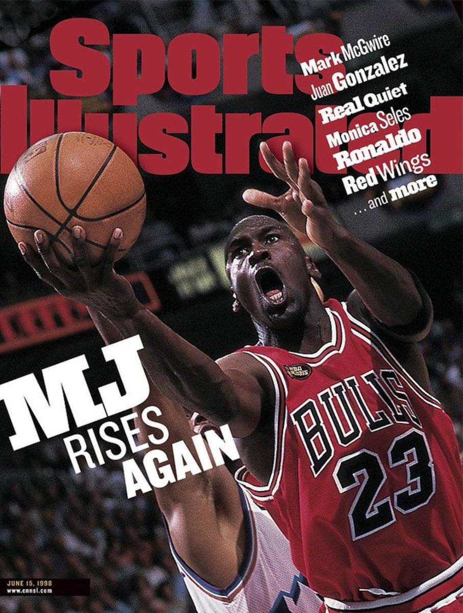 Chicago Bulls Michael Jordan, 1998 Nba Finals Sports Illustrated Cover - Poster | Canvas Wall Art Print