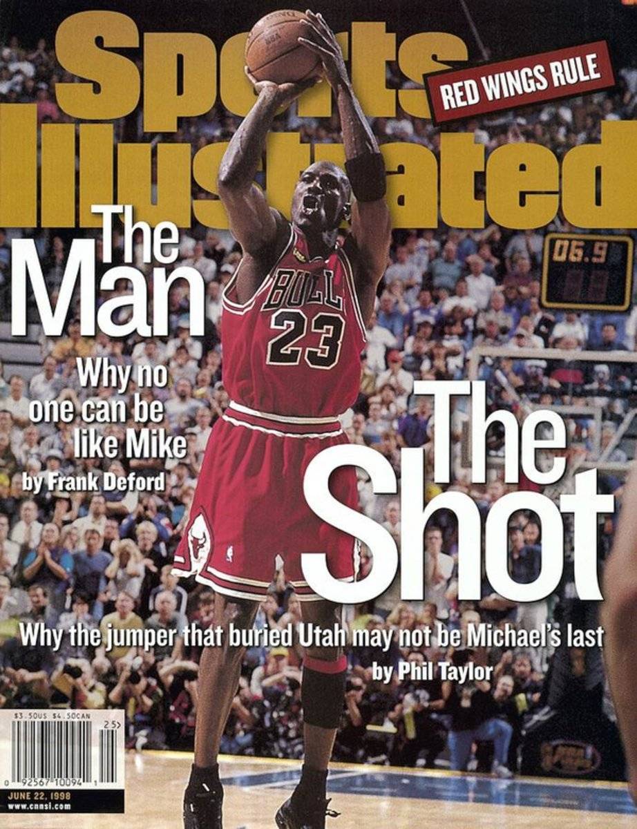Chicago Bulls Michael Jordan, 1998 Nba Finals Sports Illustrated Cover - Poster | Canvas Wall Art Print