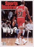 Chicago Bulls Michael Jordan Retires Sports Illustrated Cover - Poster | Canvas Wall Art Print