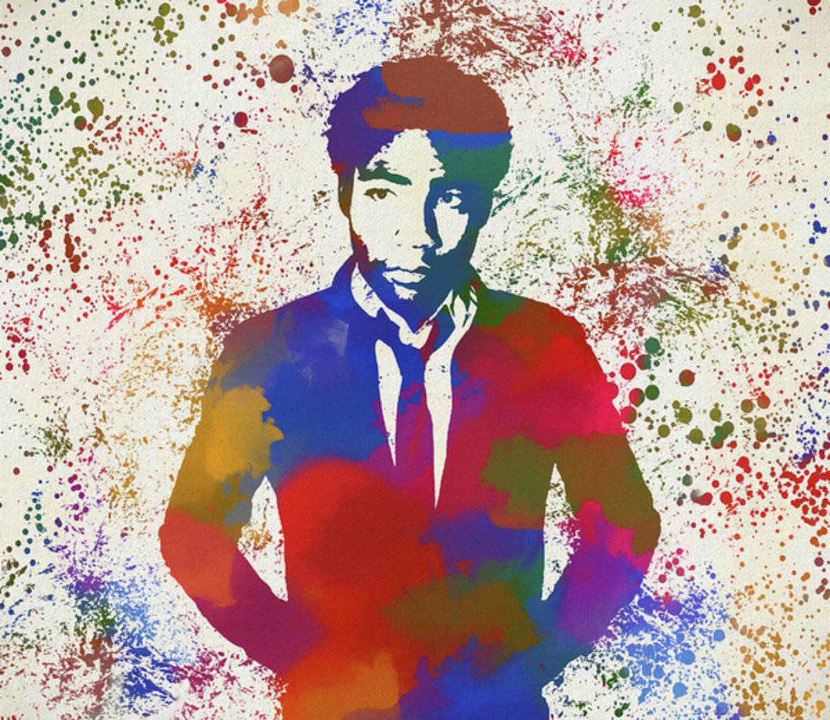 Childish Gambino Paint Splatter - Rapper - Poster | Canvas Wall Art Print