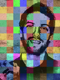 Chris Martin Coldplay Patchwork Portrait - Poster | Canvas Wall Art Print