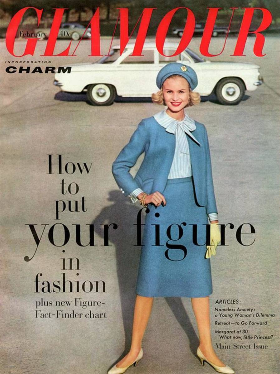 Christa Vogel On The Cover Of Glamour - Poster | Canvas Wall Art Print