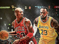Clash Of The Champions - Jordan And Lebron - Poster | Canvas Wall Art Print