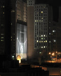 Cleveland At Night 03 - Lebron James Light Display - Poster | Canvas Wall Art Print