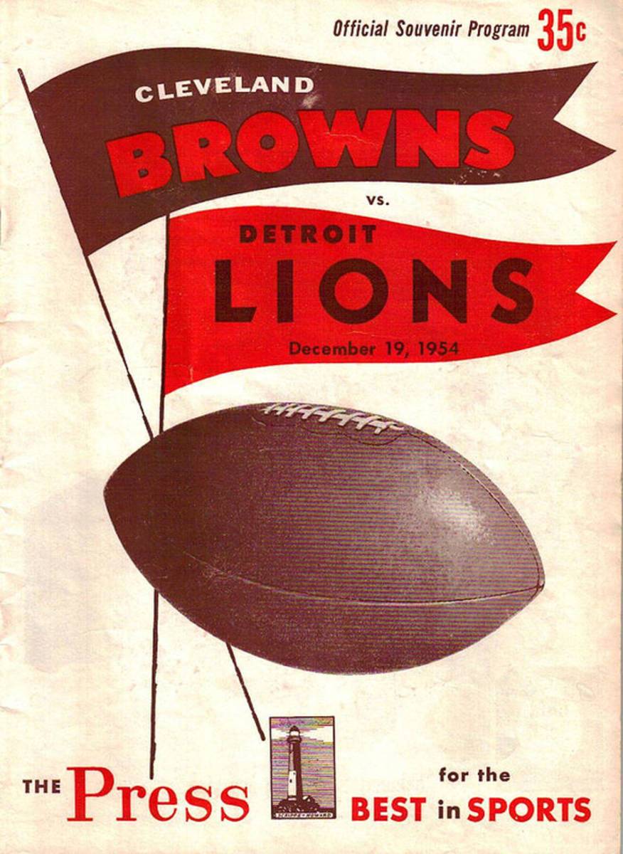 Cleveland Browns Vintage Program 4 - Poster | Canvas Wall Art Print