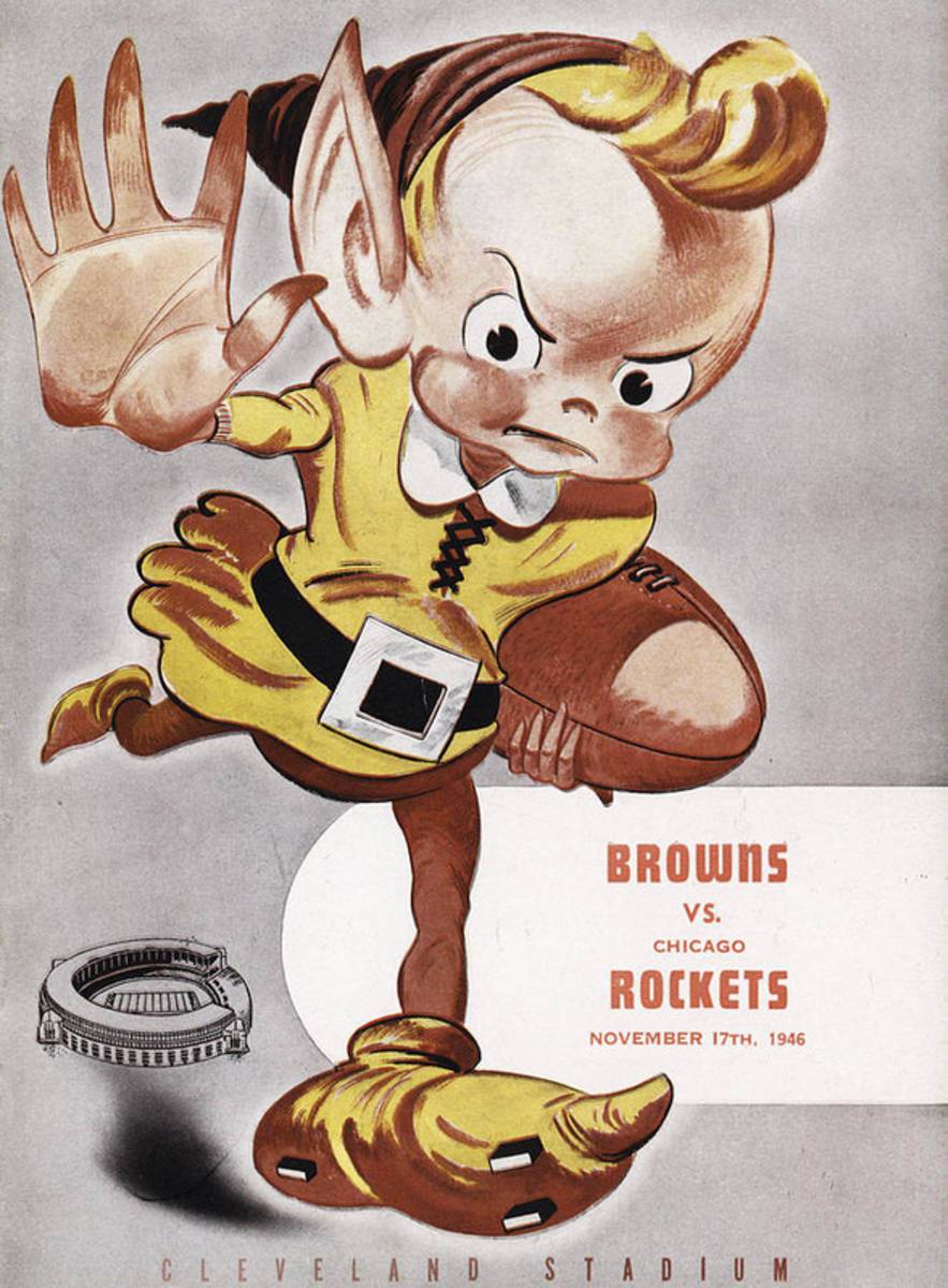 Cleveland Browns Vintage Program - Poster | Canvas Wall Art Print