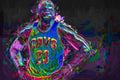 Cleveland Cavaliers King Lebron James Painted Mix 2 - Poster | Canvas Wall Art Print