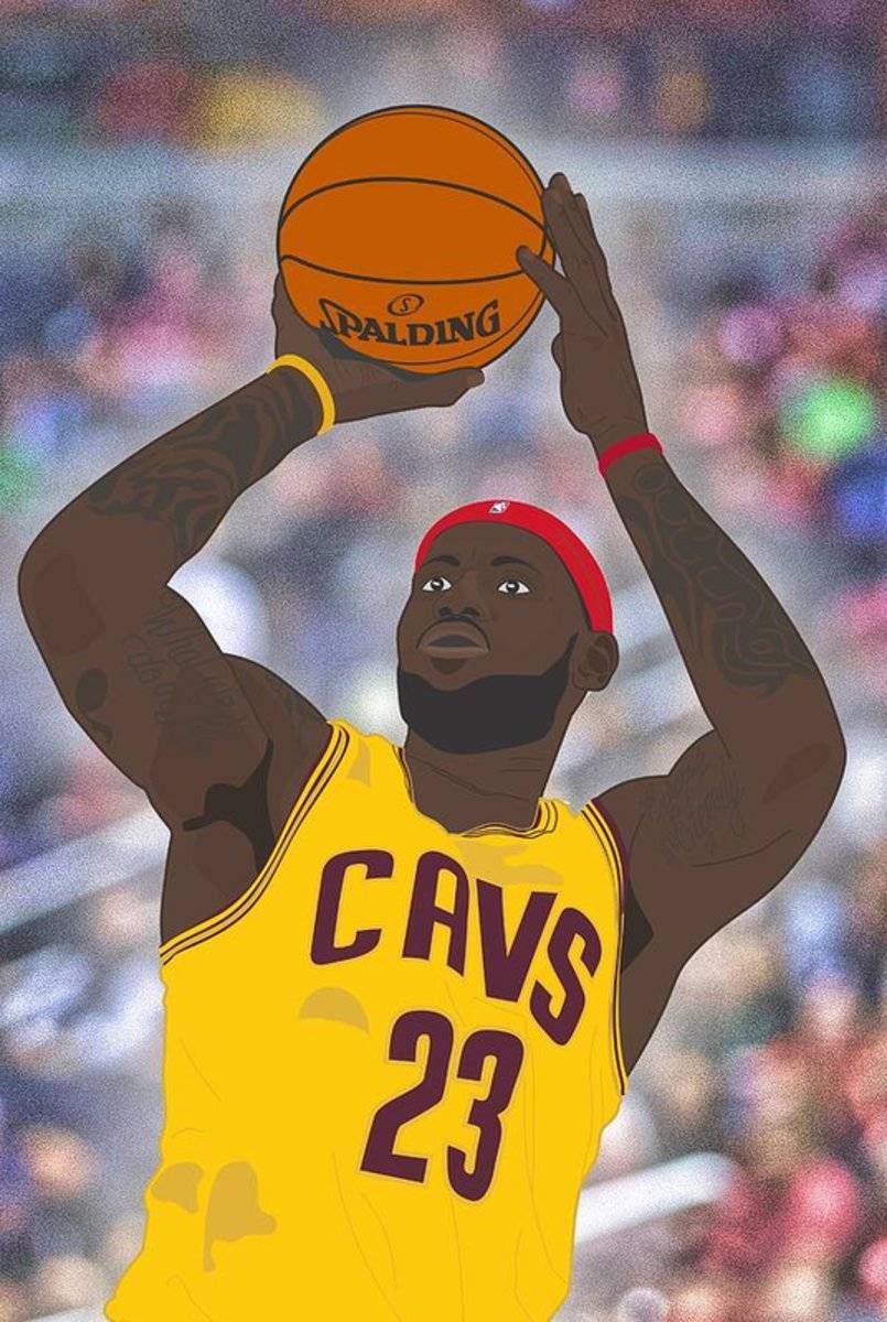 Cleveland Cavaliers - Lebron James - 2014 - Poster | Canvas Wall Art Print