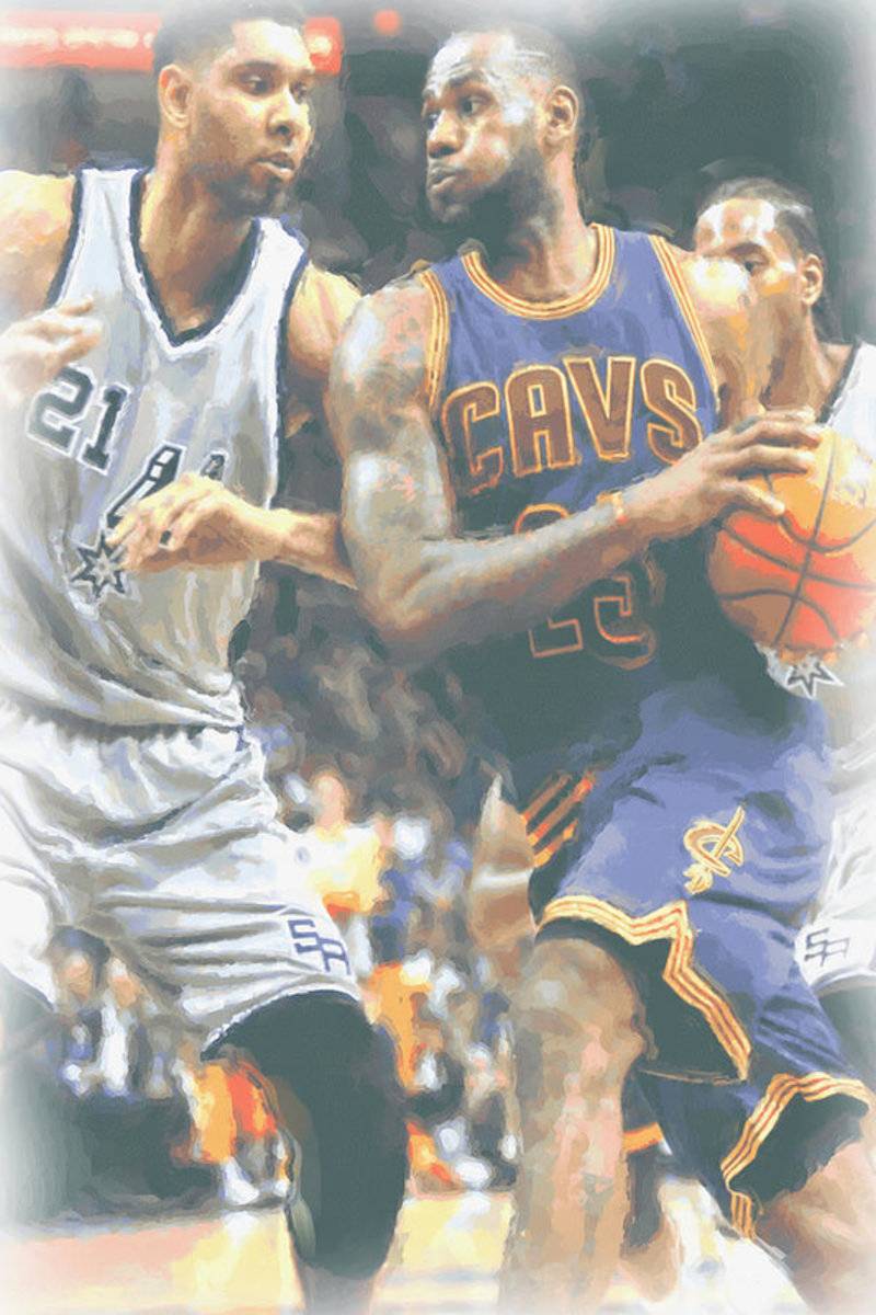 Cleveland Cavaliers Lebron James 4 - Poster | Canvas Wall Art Print