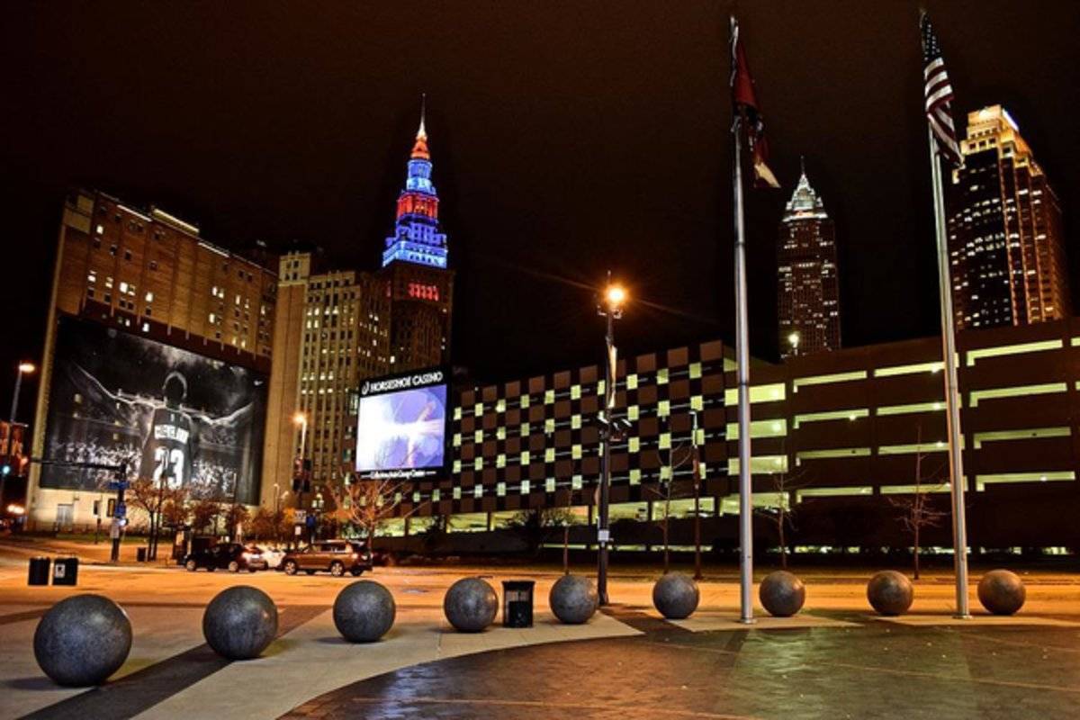 Clevelands Big Three From The Q - Poster | Canvas Wall Art Print