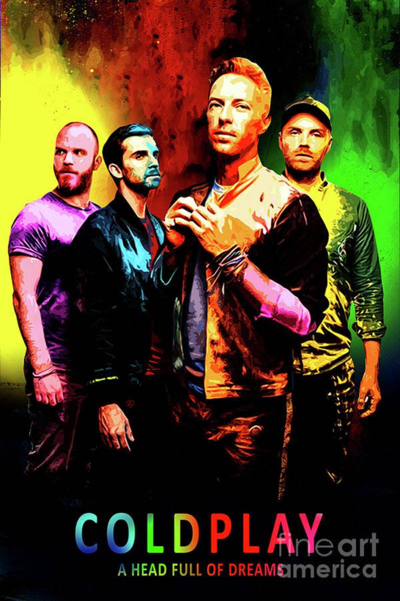 Coldplay - A Head Of Full Dreams Abstract Art - Poster | Canvas Wall Art Print