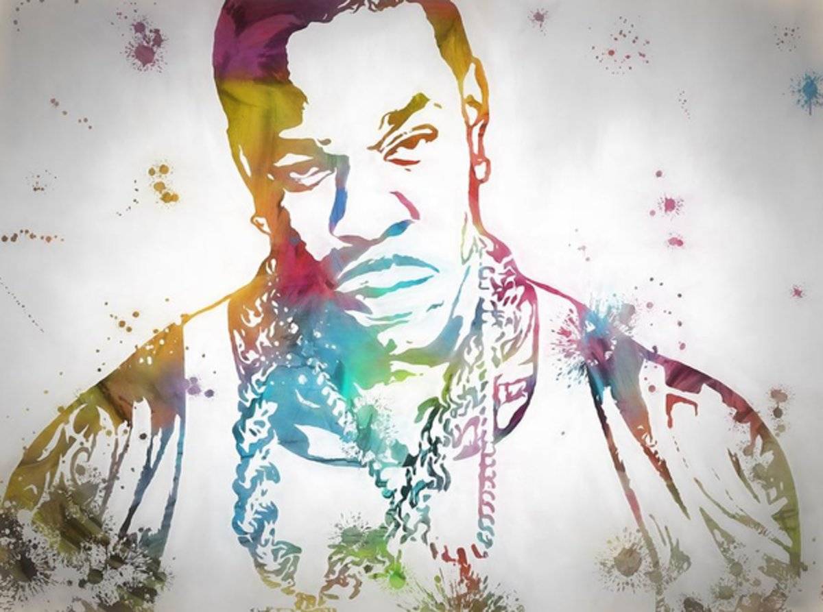 Colorful Busta Rhymes - Rapper - Poster | Canvas Wall Art Print