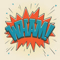Comic Wham On White - Poster | Canvas Wall Art Print