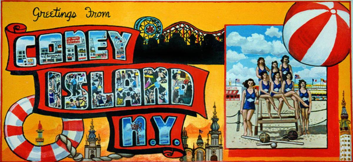 Coney Island New York - Poster | Canvas Wall Art Print